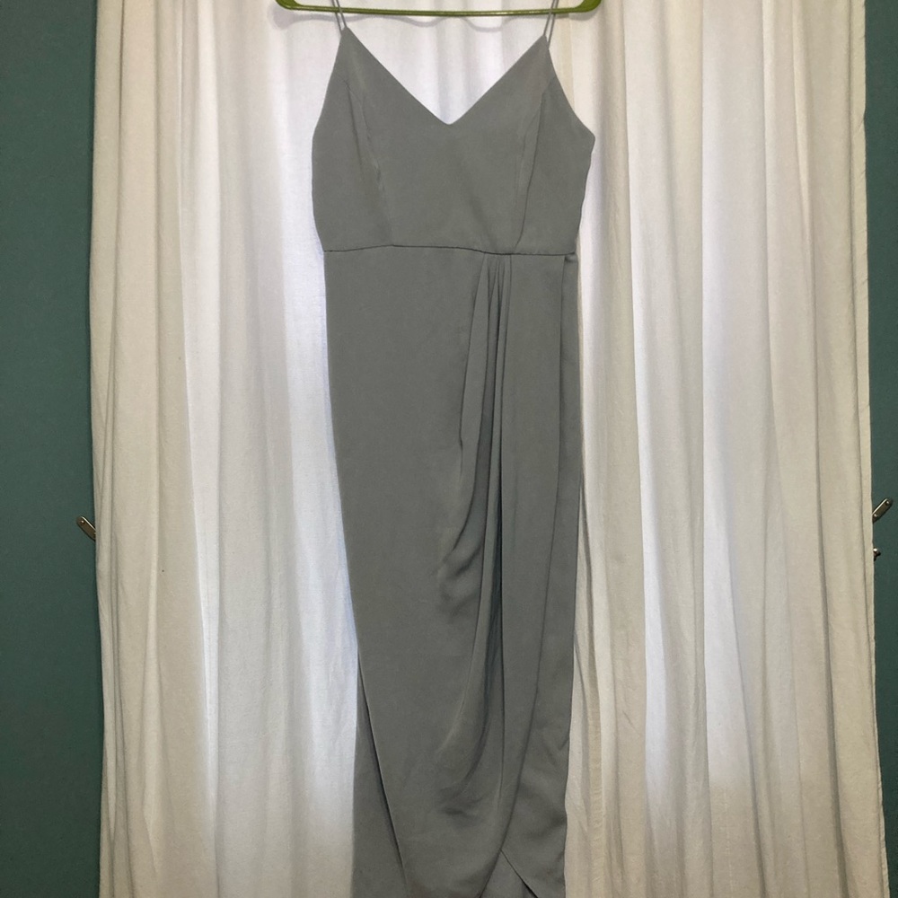 Shona Joy light blue/gray midi dress size 6